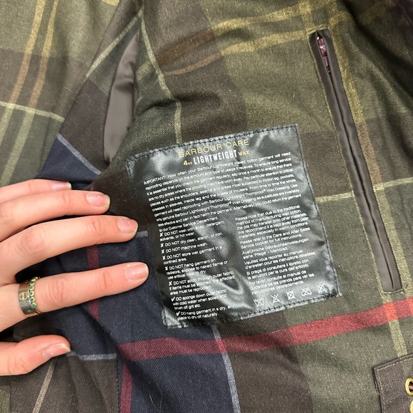 Barbour Quilted 4 Oz Wax Jacket Purple Flannel Lined Women’s US 6 Plum Outdoor - Picture 10 of 10